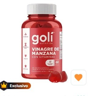 gomas goli nutrition vinagre de manzana
